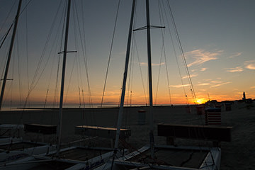 Sonneuntergang am Südbad